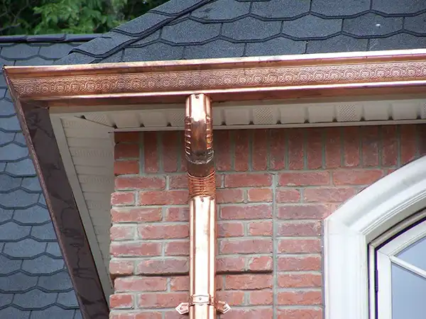 Copper gutter system